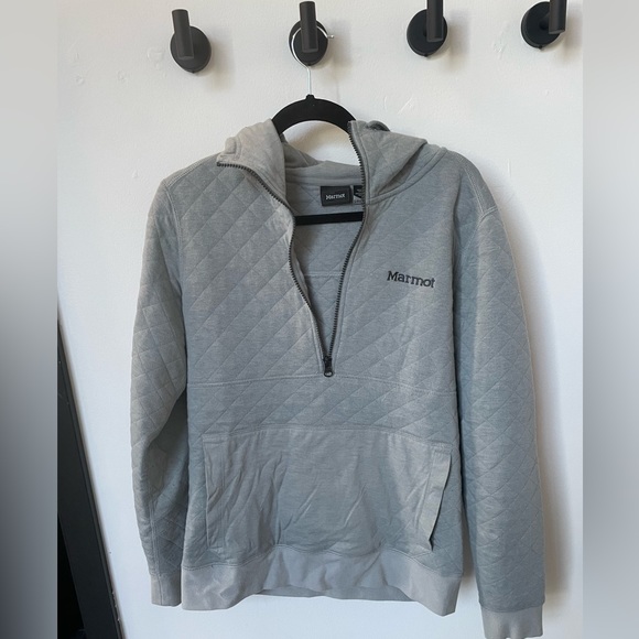 Marmot Other - Marmot Galen Quilted 1/4 Zip Hoodie - Mens Size small - Blue